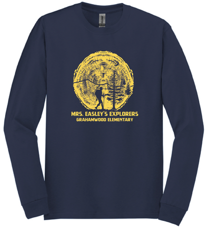 Easley's Explorers - ADULT - 5400 – Gildan® Heavy Cotton™ 100% Cotton Long Sleeve T-Shirt