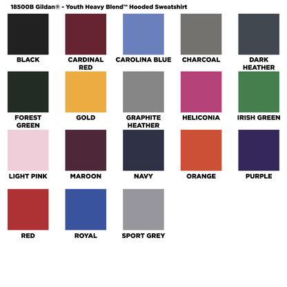 Faith Apostolic - YOUTH - 18500B – Gildan® - Youth Heavy Blend™ Hooded Sweatshirt