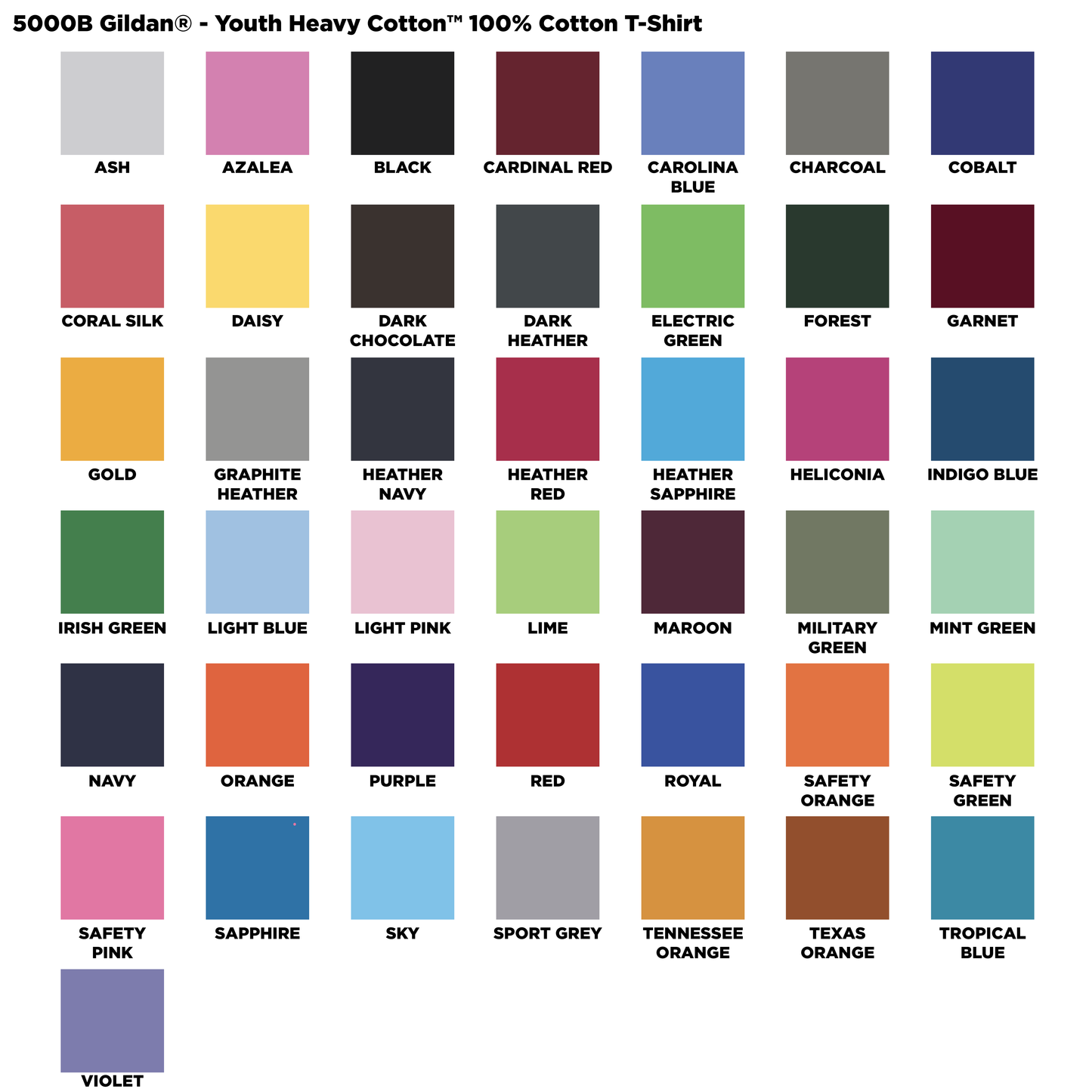 Faith Apostolic - YOUTH - 5000B – Gildan® - Youth Heavy Cotton™ 100% Cotton T-Shirt