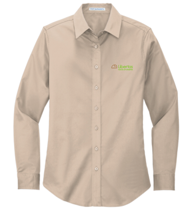 Libertas Staff - Full Color Logo - Women's Long Sleeve Easy Care Shirt