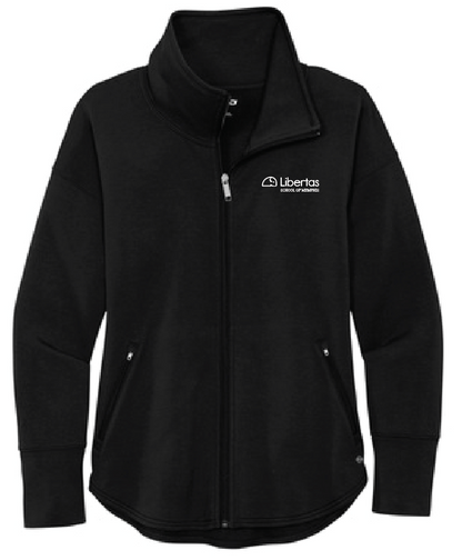 Libertas Staff - White Logo - Women's Full-Zip Fleece