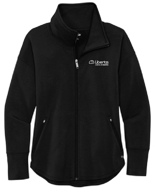 Libertas Staff - White Logo - Women's Full-Zip Fleece