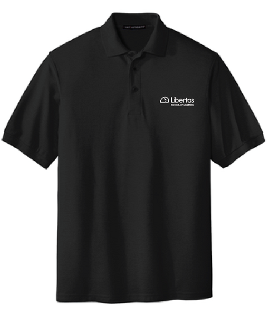 Libertas Staff - White Logo - Stretch Pique Polo