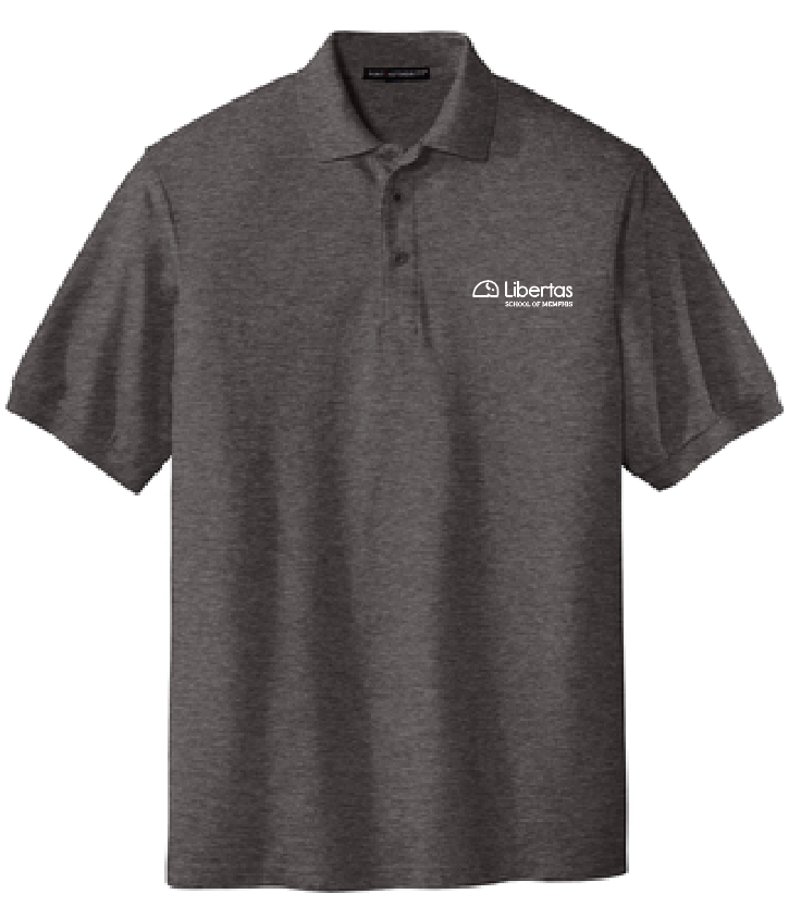 Libertas Staff - White Logo - Stretch Pique Polo