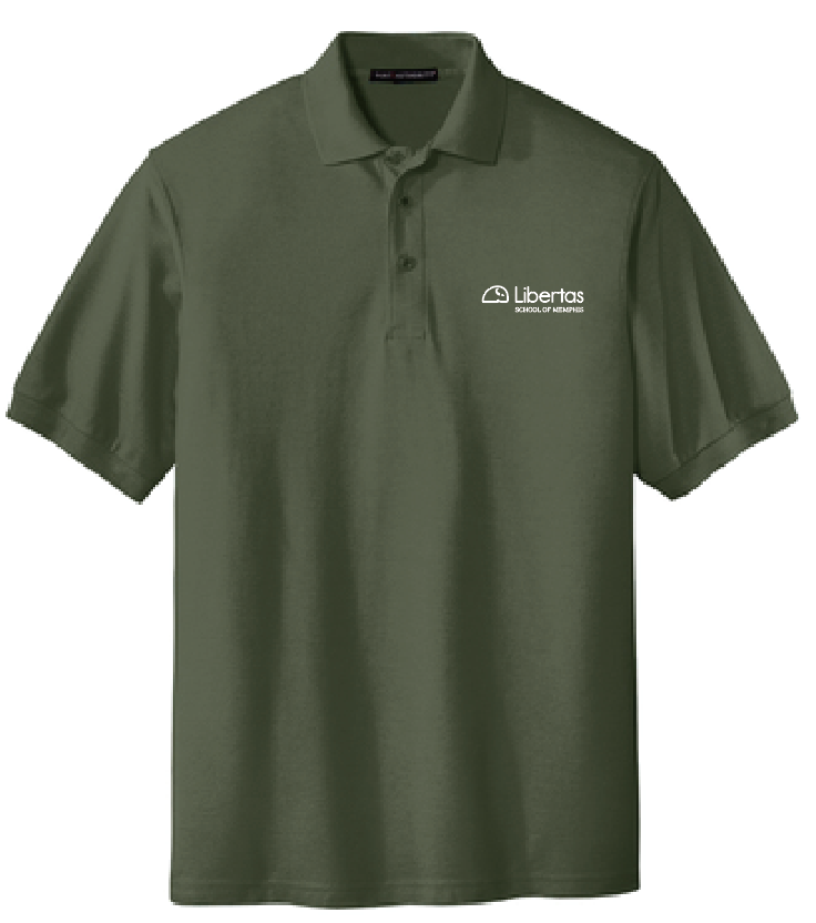 Libertas Staff - White Logo - Stretch Pique Polo