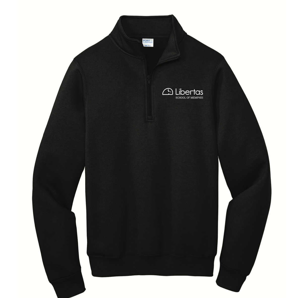 Libertas Staff - White Logo - Fleece 1/2 Zip Jacket