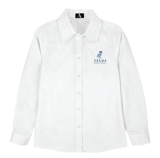 Telos - Ladies Long Sleeve Pinpoint Oxford