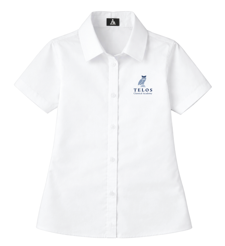 Telos - Ladies Short Sleeve Pinpoint Oxford