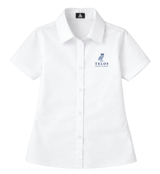Telos - Ladies Short Sleeve Pinpoint Oxford