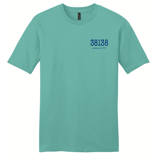 Agape North - 38138 Tee - DT6000 Eucalyptus Blue