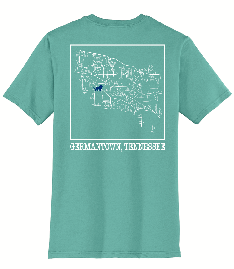 Agape North - 38138 Tee - DT6000 Eucalyptus Blue