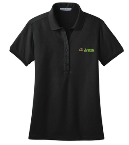 Libertas Staff - Full Color Logo - Women's Stretch Pique Polo