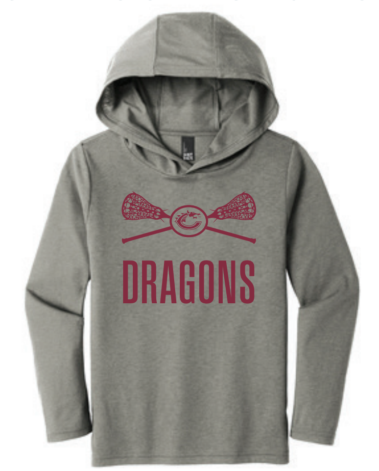 Dragons LAX Gear - YOUTH - DT139Y District ® Youth Perfect Tri ® Long Sleeve Hoodie