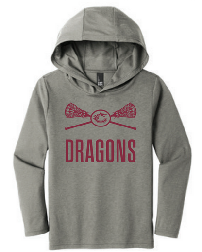 Dragons LAX Gear - YOUTH - DT139Y District ® Youth Perfect Tri ® Long Sleeve Hoodie