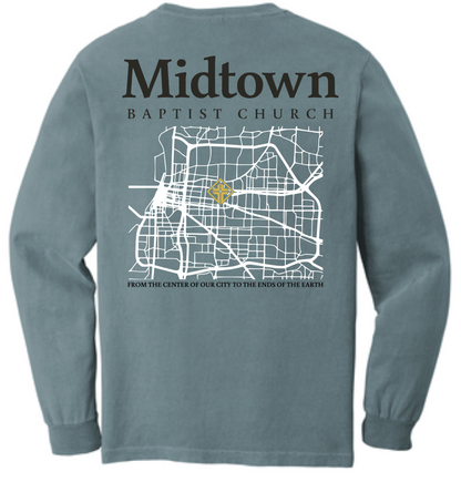 Midtown Baptist - MBC - Comfort Colors ® Heavyweight Ring Spun Long Sleeve Tee