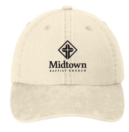 Midtown Baptist - PWU Port Authority® Garment Washed Cap