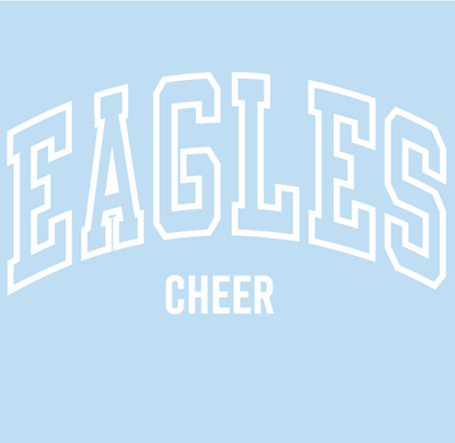 ECS Cheer - 1717 -  Eagles Cheer Hydrangea Tee