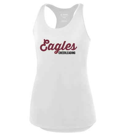 ECS Cheer - 2434 - Eagles Cheerleading White Tank