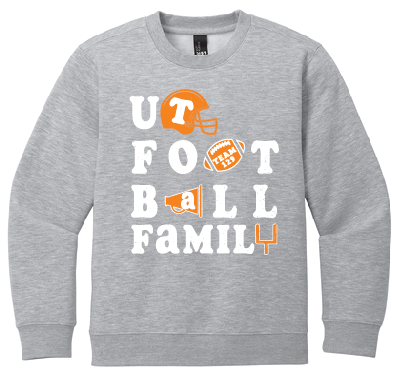 UT Football - YOUTH DT6104Y - Football Family Crewneck
