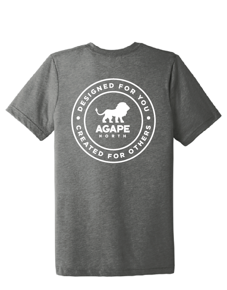 Agape North - BC3413 -Grey – BELLA+CANVAS® Unisex Triblend Short Sleeve Tee