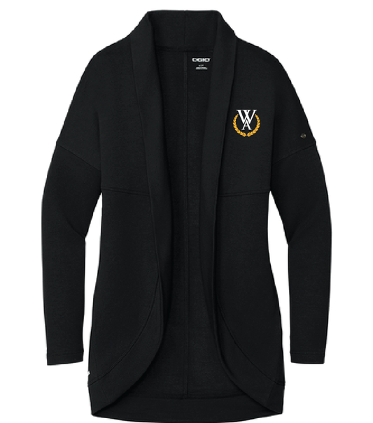 Westminster - Black Cardigan - LOG811 – OGIO® Women's Luuma Cocoon Fleece