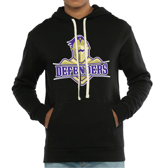 Westminster - Black Defender Hoodie - NL9303 – Next Level Apparel® Adult Santa Barbara Pullover Hoodie
