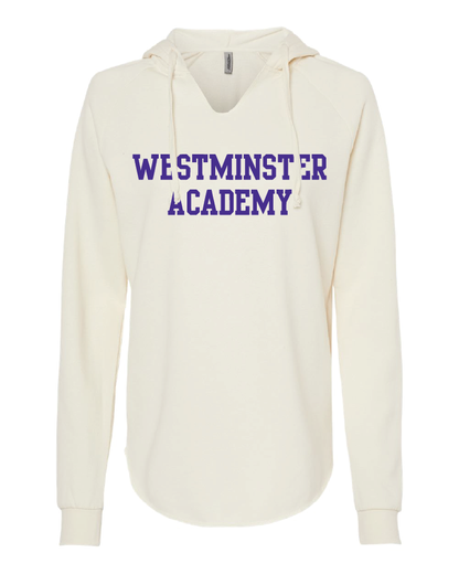 Westminster - White WA Hoodie - PRM2500 – Women’s Lightweight California Wave Wash Hooded Sweatshirt