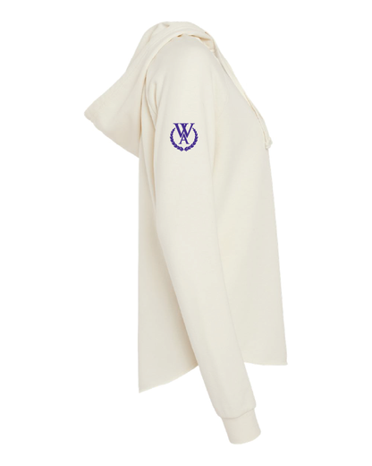 Westminster - White WA Hoodie - PRM2500 – Women’s Lightweight California Wave Wash Hooded Sweatshirt