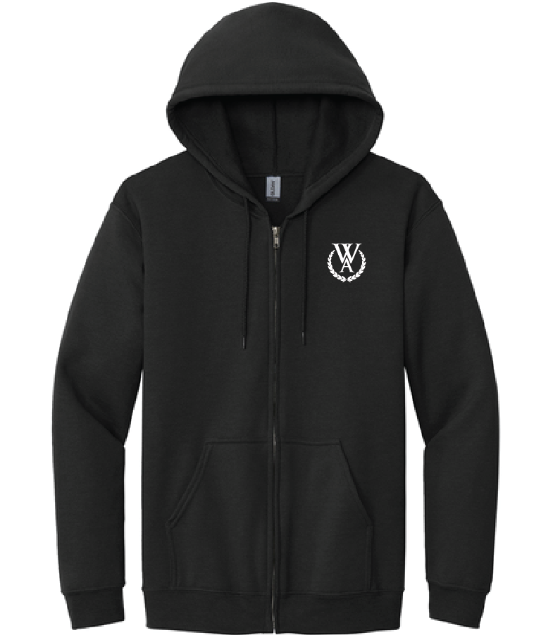 Westminster - Black Full-Zip - 18600 – Gildan® Heavy Blend™ Full-Zip Hooded Sweatshirt