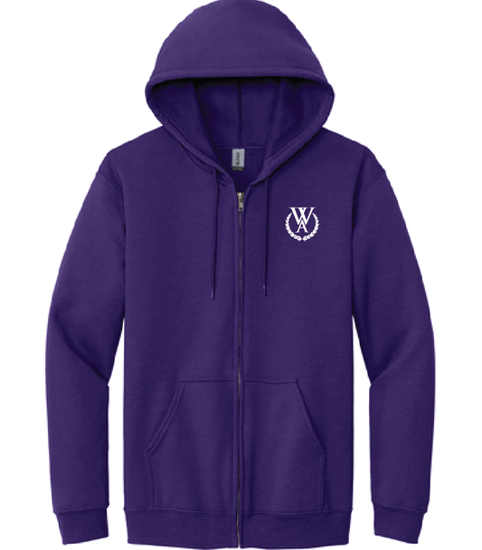 Westminster - Purple Full-Zip - 18600 – Gildan® Heavy Blend™ Full-Zip Hooded Sweatshirt