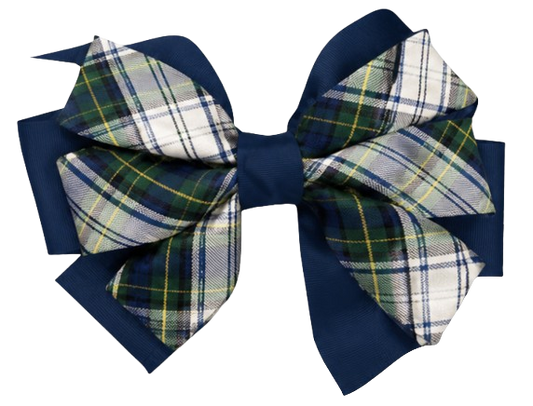 JMS - Pinwheel Bow on Barrette